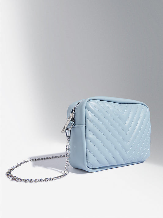 Studiowest Blue Quilted Pouch