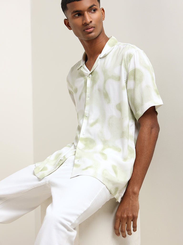 Nuon Green Relaxed-Fit Shirt