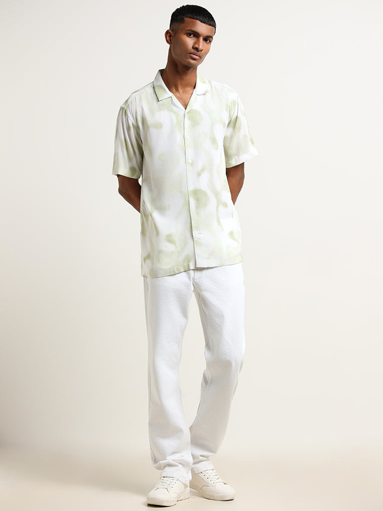 Nuon Green Relaxed-Fit Shirt