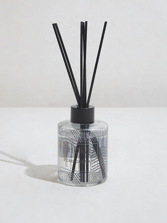 Westside Home Clear Pomegranate Pom Noir Diffuser with Four Reed Sticks