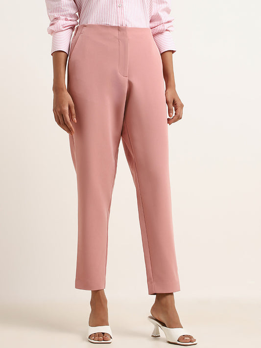 Wardrobe Pink Slim Fit Trousers