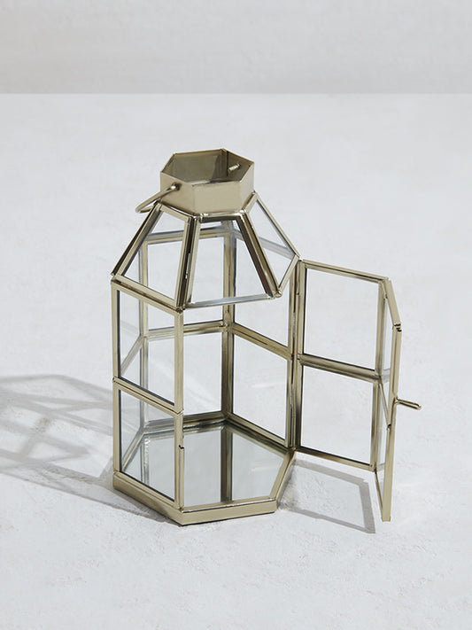 Westside Home Gold Hexagonal Lantern