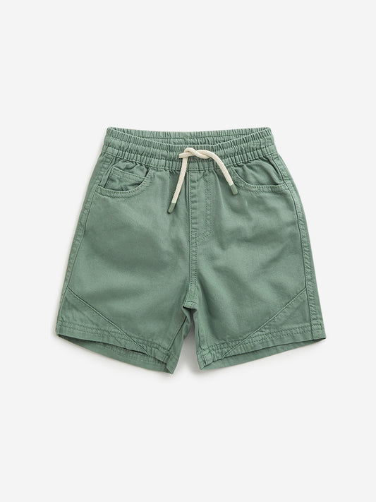 HOP Kids Sage Relaxed Fit Mid Rise Shorts