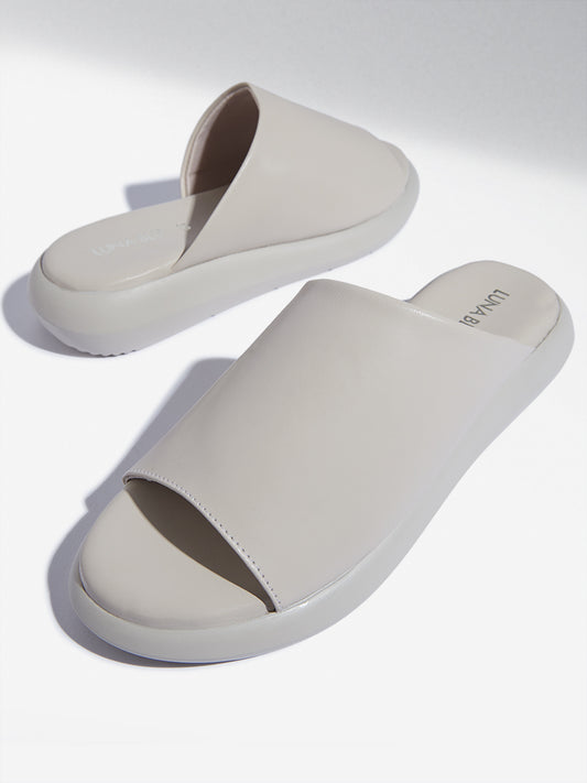 LUNA BLU Ivory Comfort Slides