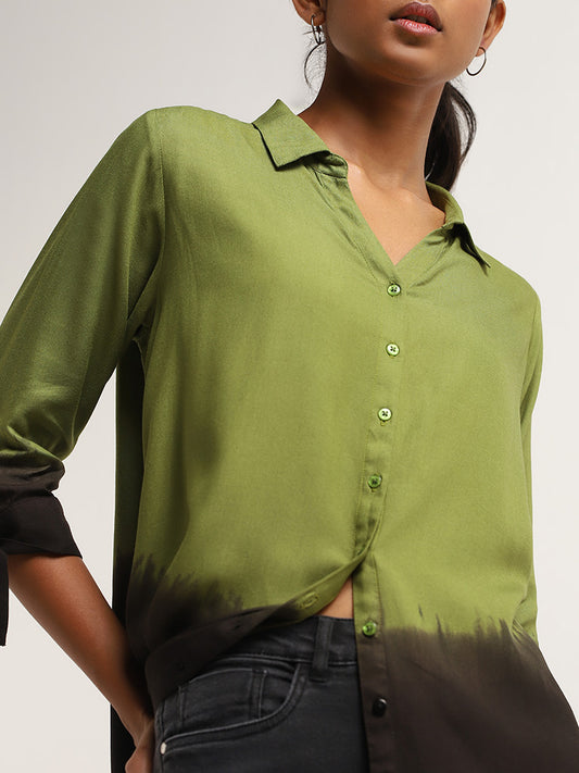 LOV Green Ombre Shirt