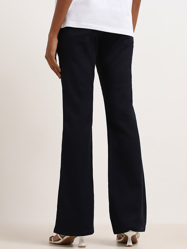 LOV Blue Mid-Rise Straight Fit Jeans 