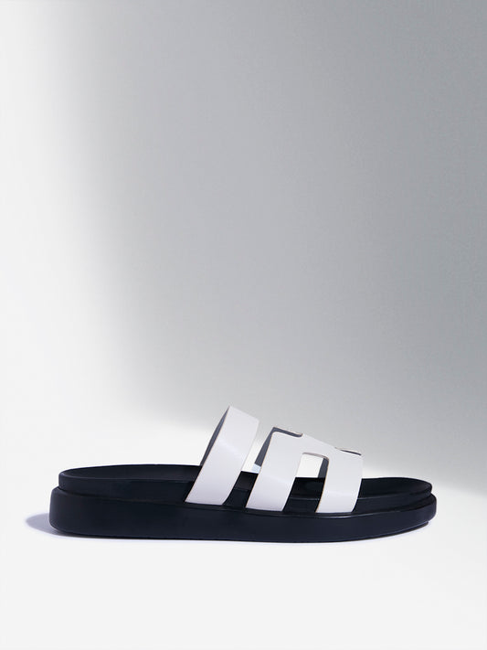 LUNA BLU White Comfort Sandals