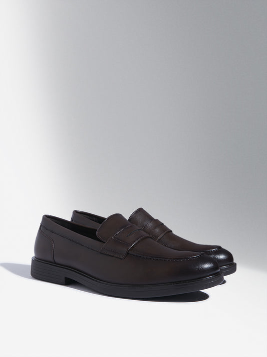 SOLEPLAY Dark Brown Slip-On Shoes
