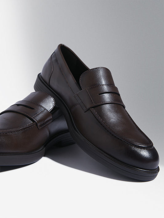 SOLEPLAY Dark Brown Slip-On Shoes