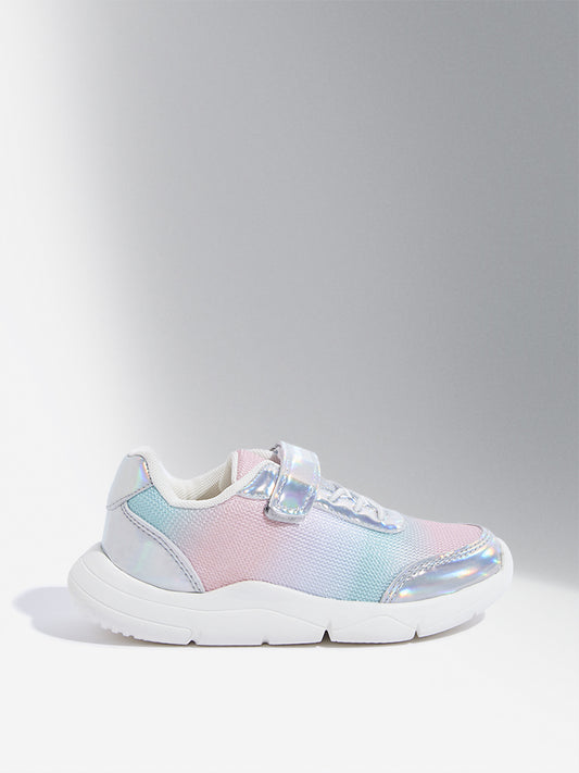 Yellow Multicolour Holographic Shoes