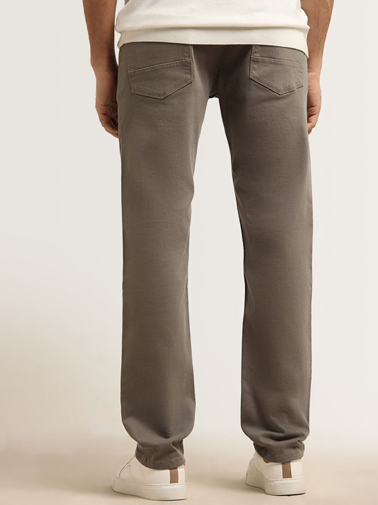 Ascot Dusty Olive Mid Rise Relaxed Fit Chinos