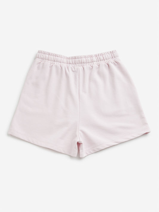 Y&F Kids Pink Mid Rise Shorts