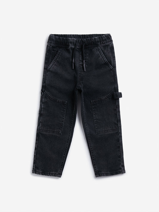 HOP Kids Charcoal Mid Rise Skinny Fit Jeans