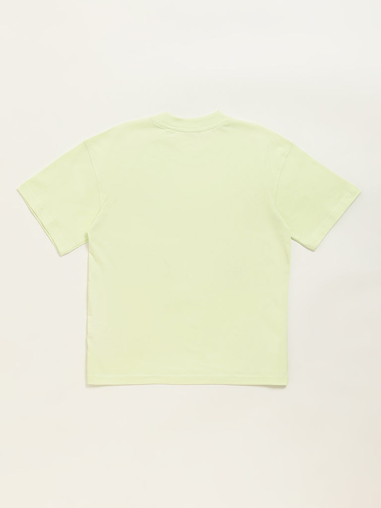 HOP Kids Lime Embossed Design T-Shirt