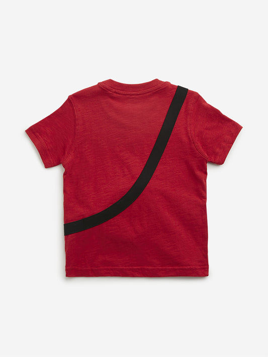 HOP Kids Red Embossed Fanny Pack T-Shirt
