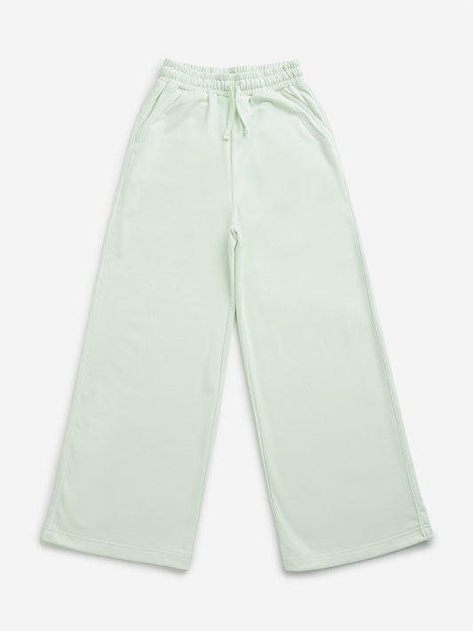 Y&F Kids Light Green Mid-Rise Pants