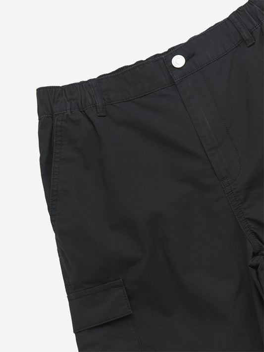 Y&F Kids Black Mid-Rise Cargo-Style Cotton Joggers