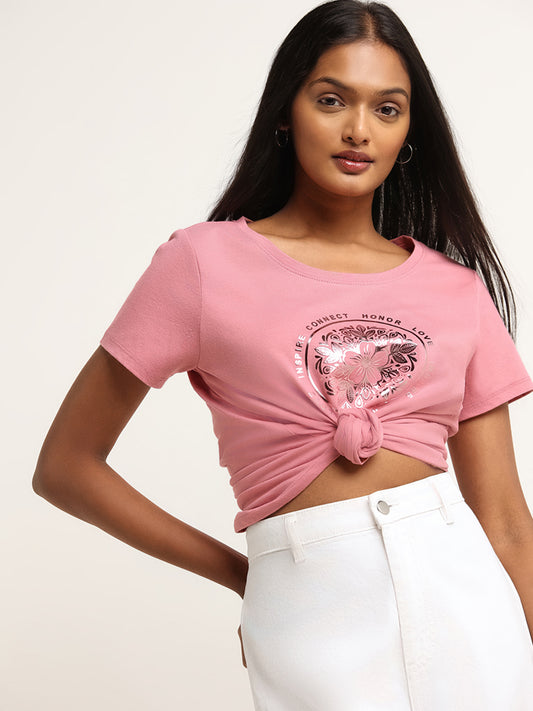 LOV Pink Printed T-Shirt