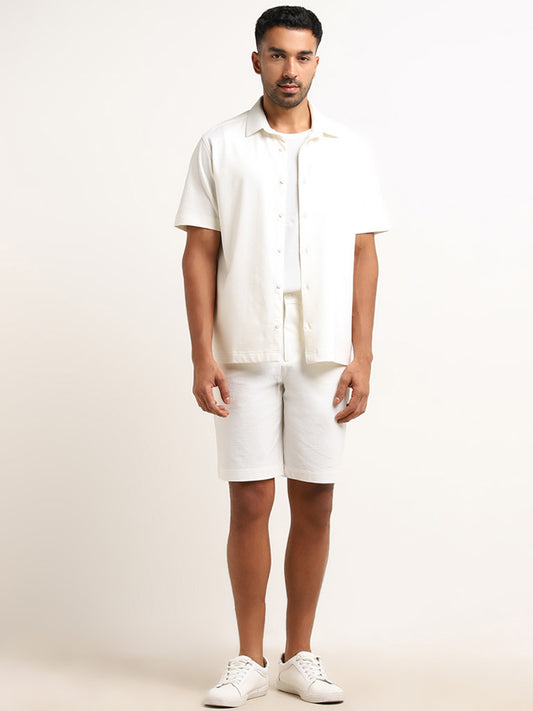 Ascot Off-White Relaxed Fit Shirt