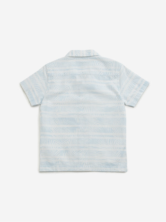 HOP Kids Light Blue Stripe Pattern Shirt