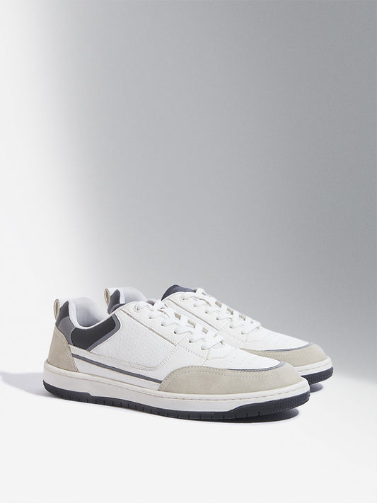 SOLEPLAY White Perforated Sneakers