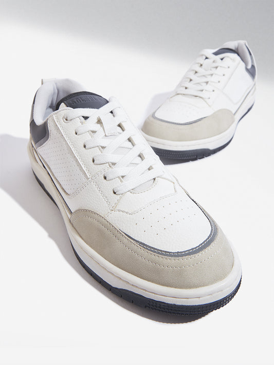 SOLEPLAY White Perforated Sneakers