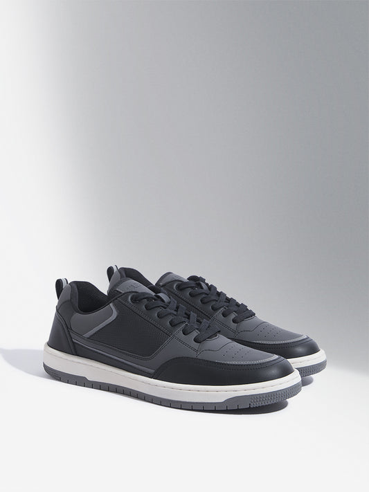 SOLEPLAY Black Perforated Sneakers