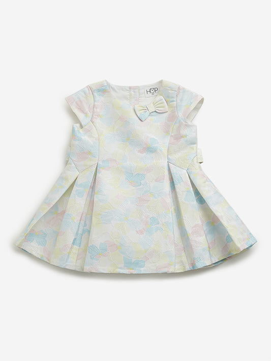 HOP Baby Multicolour Floral Print A-line Dress