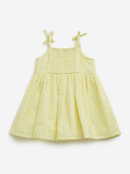 HOP Baby Lime Schiffli A-line Dress