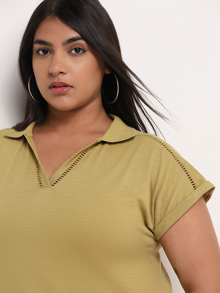 Gia Light Olive Solid Top