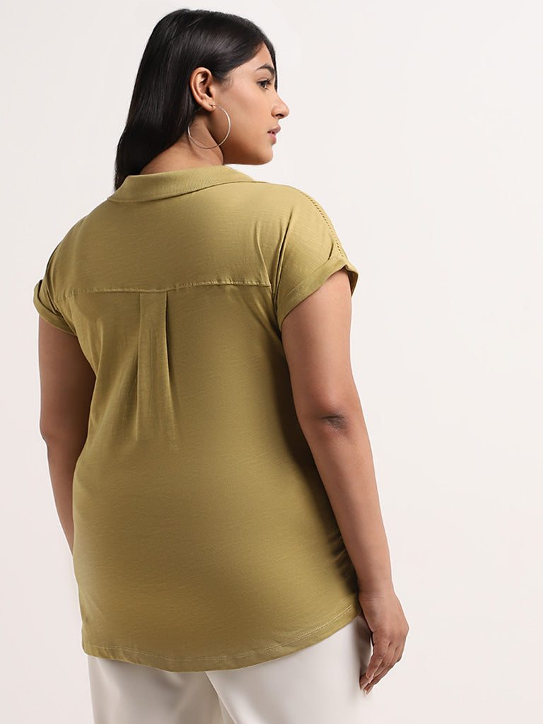Gia Light Olive Solid Top
