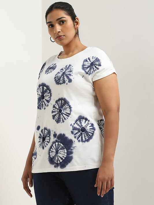 Gia Multicolour Tie-Dye Design Cotton T-Shirt