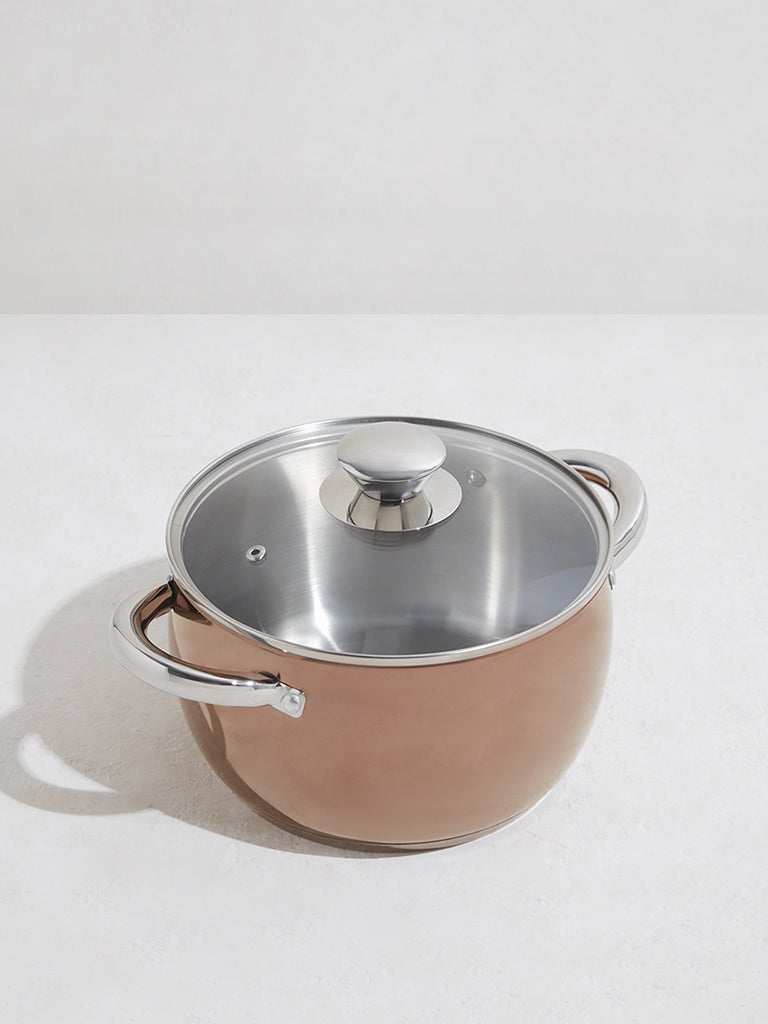 Westside Home Copper Stainless Steel Casserole with Lid Set