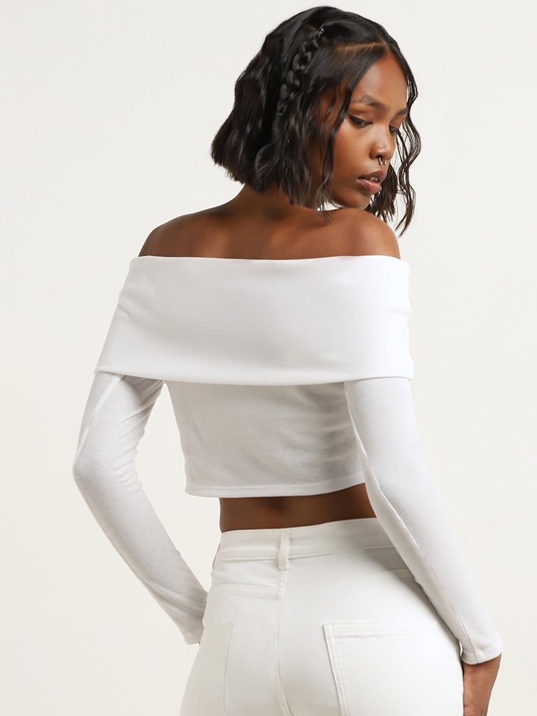 Off The Shoulder Tops Long Sleeve White ZZwxWA Summer Shirts For