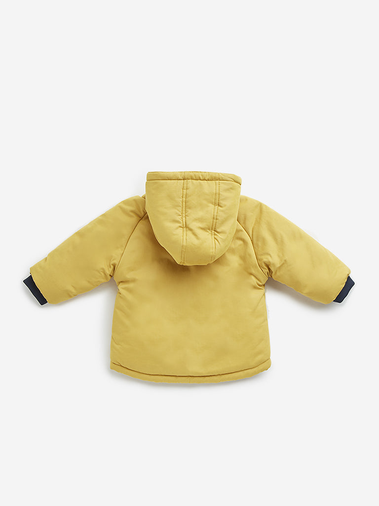 Buy HOP Baby Yellow Animal Design Puffer Jacket from Westside