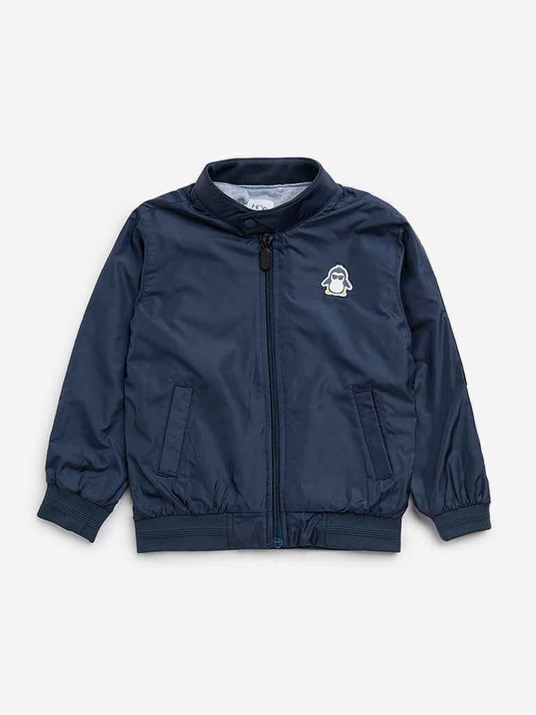 Buy HOP Kids Navy Bomber Jacket from Westside