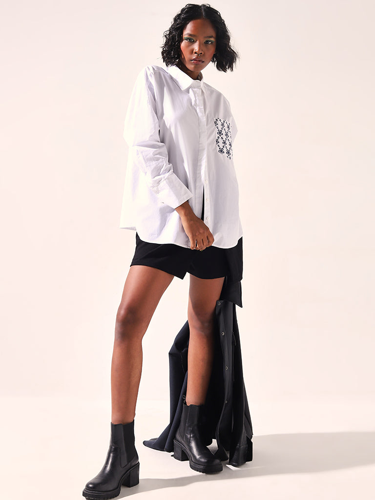 Buy Nuon Black High Rise Skort from Westside