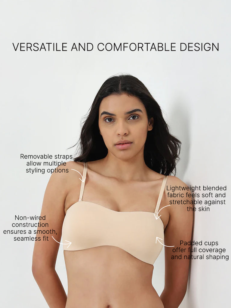 Wunderlove Beige Non-Wired Padded Bra