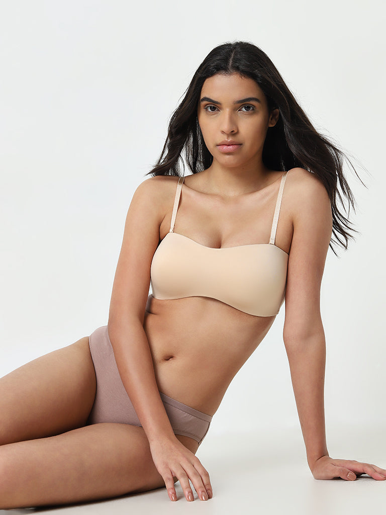 Wunderlove Beige Non-Wired Padded Bra