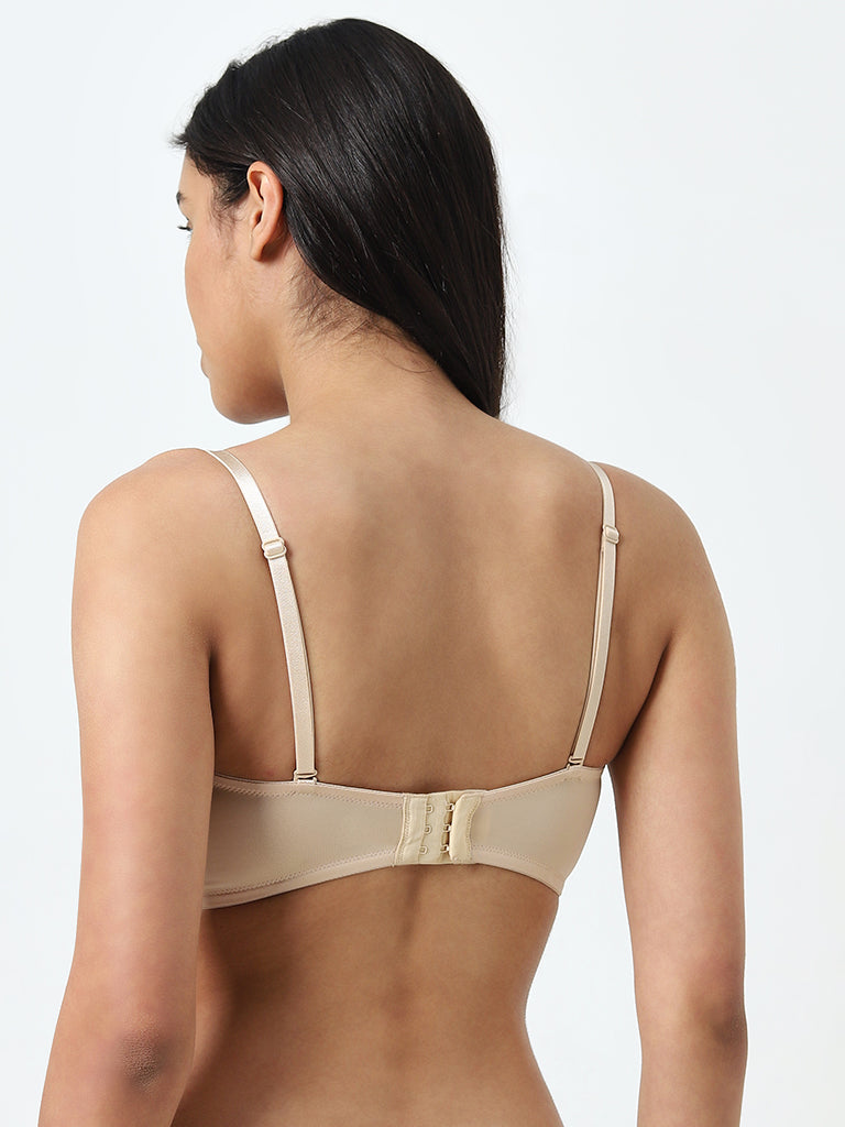 Wunderlove Beige Non-Wired Padded Bra