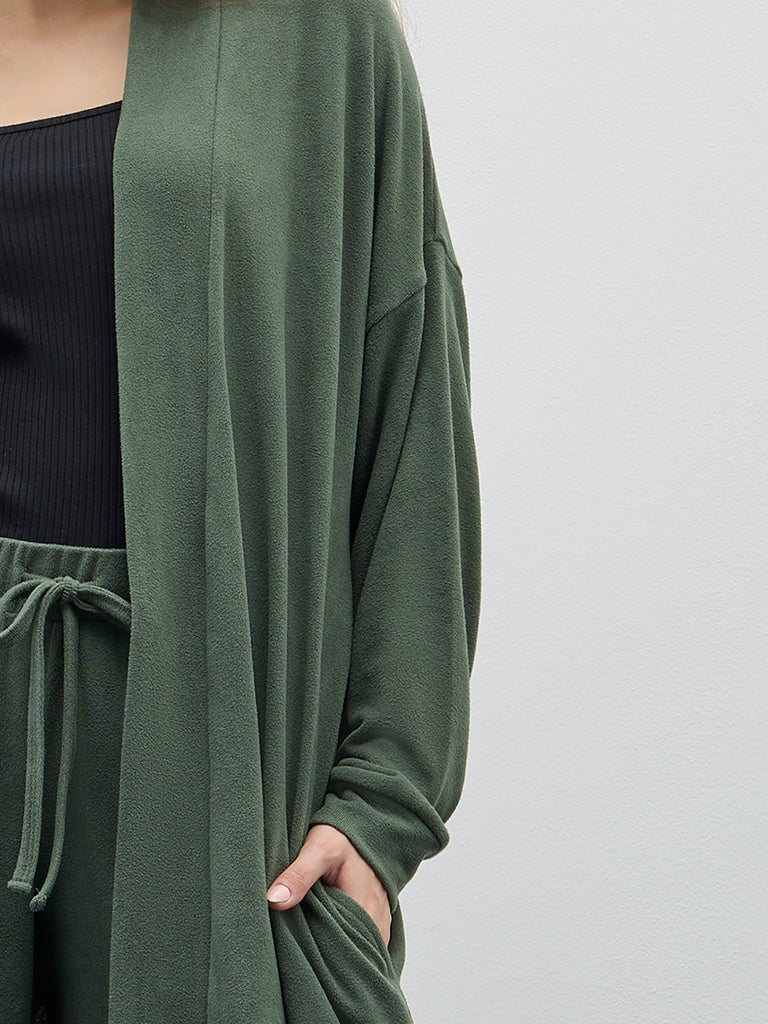 Buy Wunderlove Olive Shrug from Westside