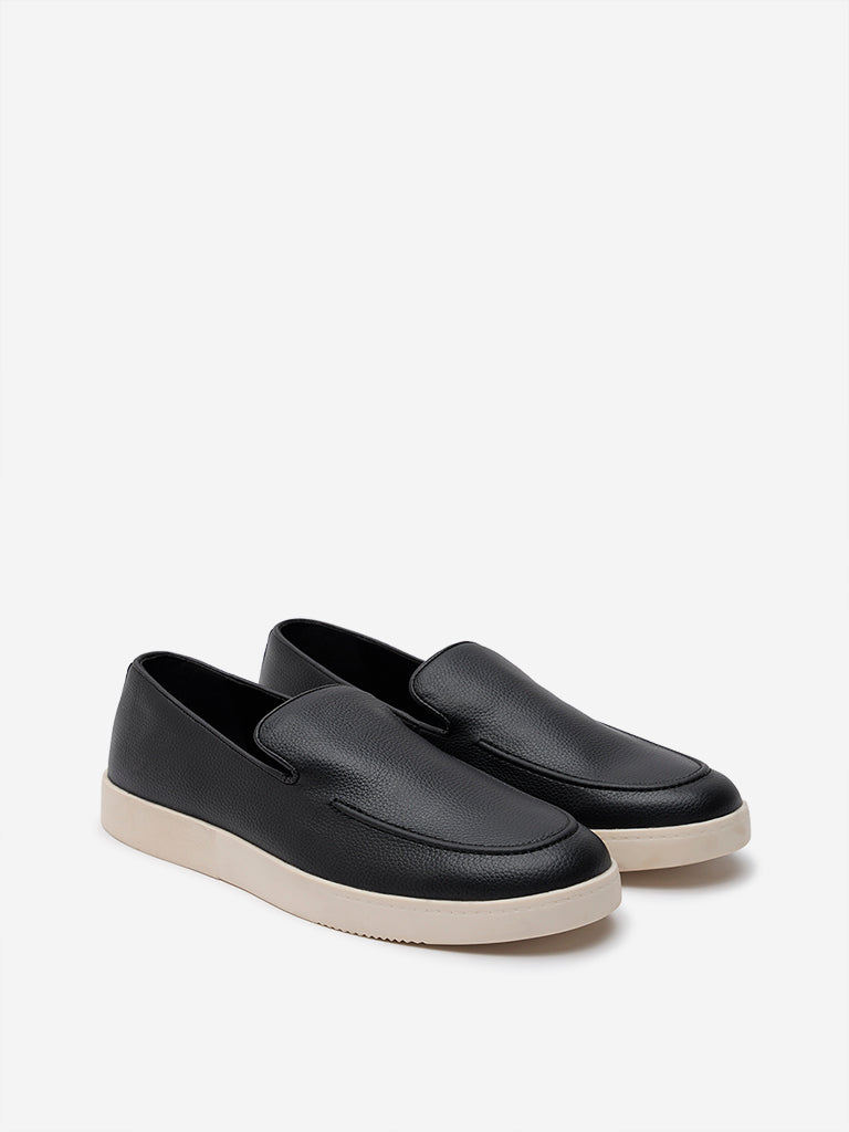 Buy SOLEPLAY Black Slip-On Loafers from Westside