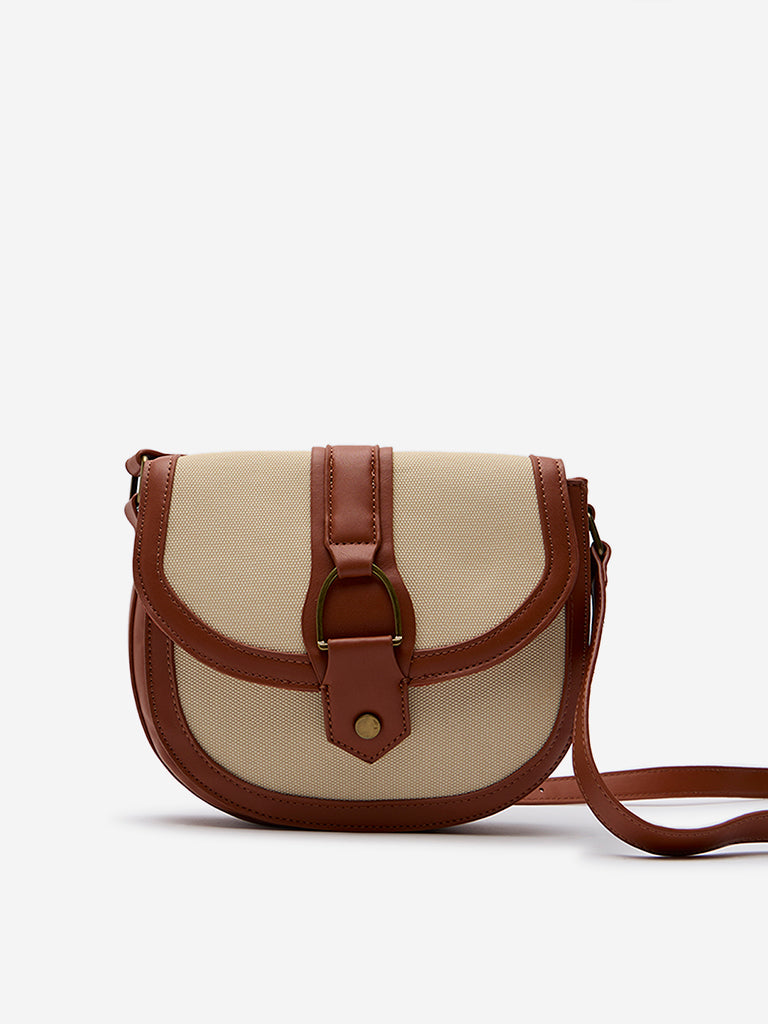 Buy Women Accessories Tan Crossbody Bag from Westside