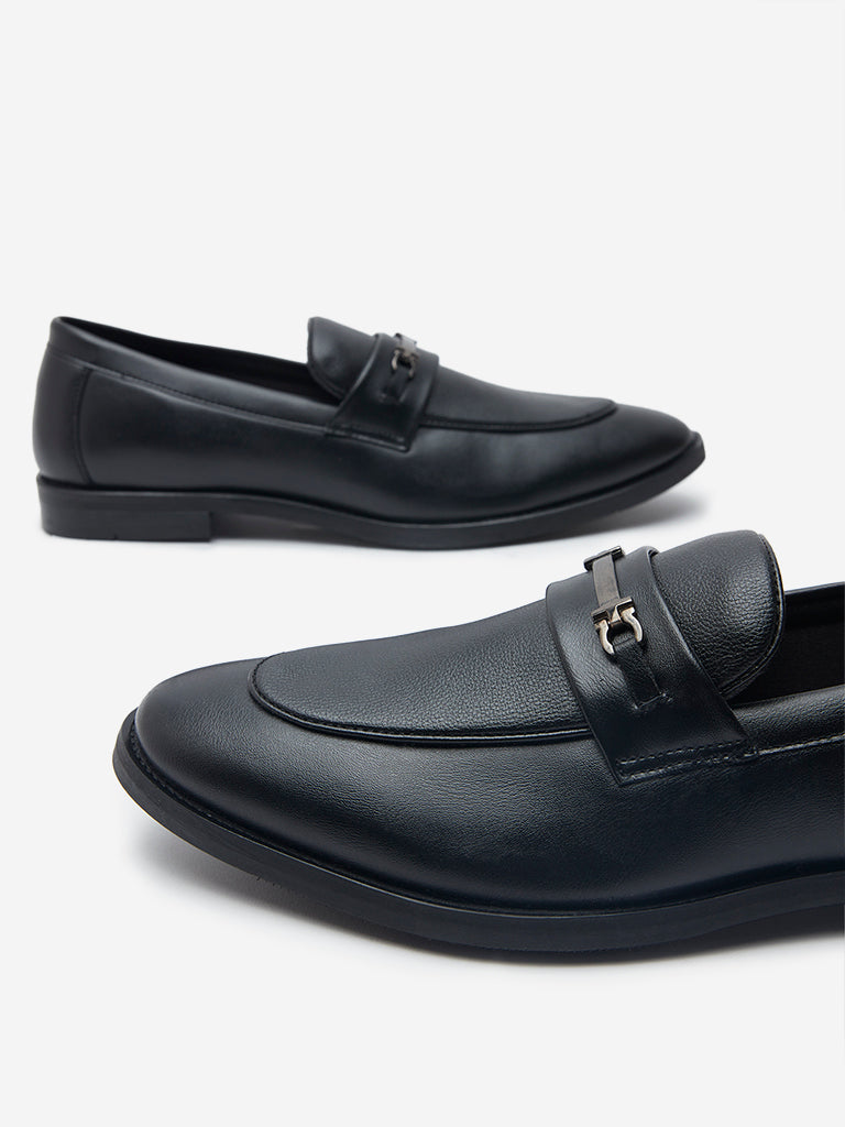 Buy SOLEPLAY Black Metal Detailed Loafers from Westside