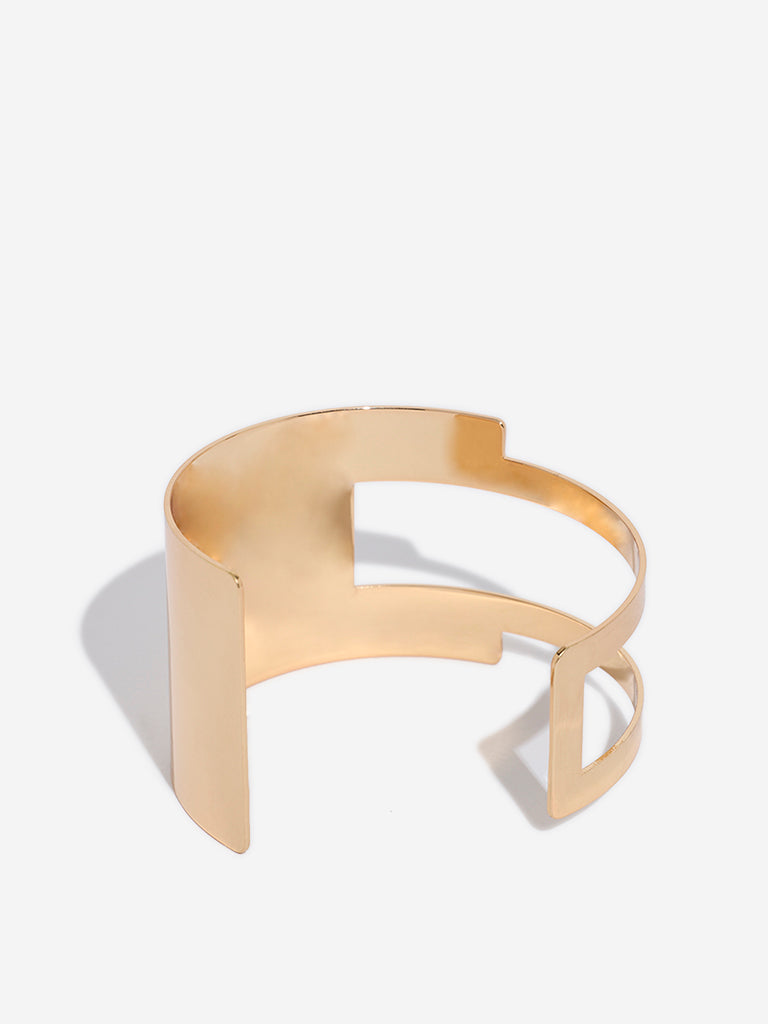 Westside Accessories Gold High-Shine Cuff Bracelet