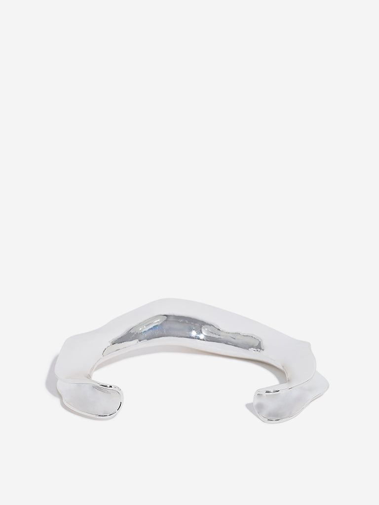 Westside Accessories Silver Molten Cuff Bracelets