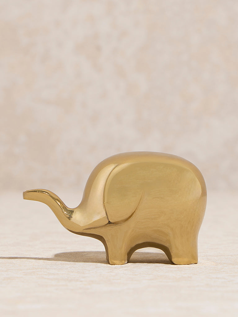 Buy Westside Home Gold Baby Elephant Decorative Object from Westside