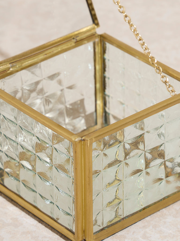 Westside Home Clear Glass Trinket Box