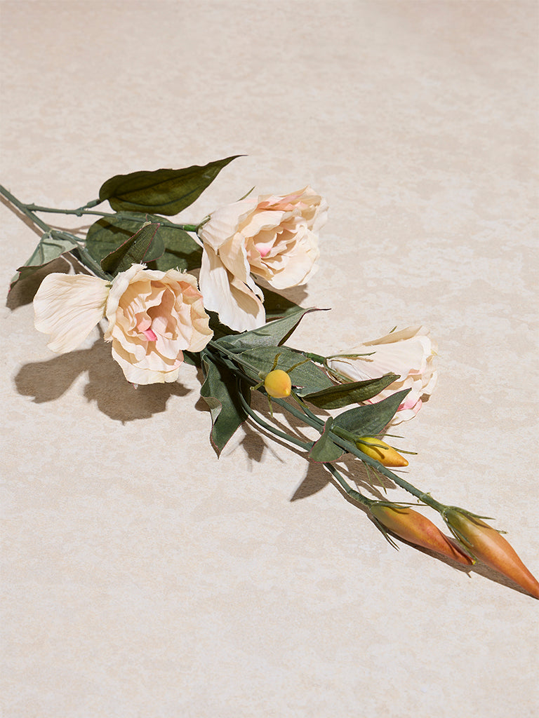 Westside Home Off-White Single Artificial Balloon Flower