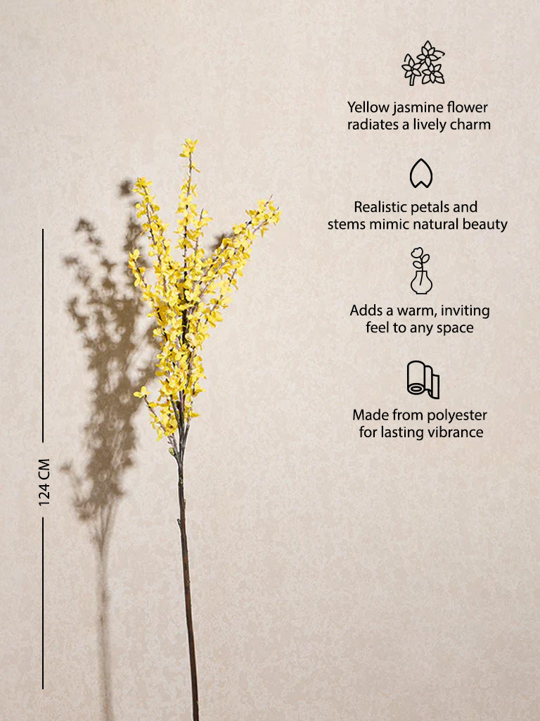Westside Home Yellow Artificial Jasmine Flower
